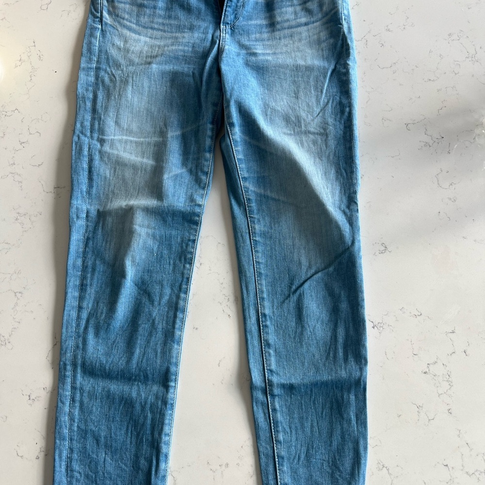 Ag Adriano Goldschmied Light Blue Straight Leg Jeans